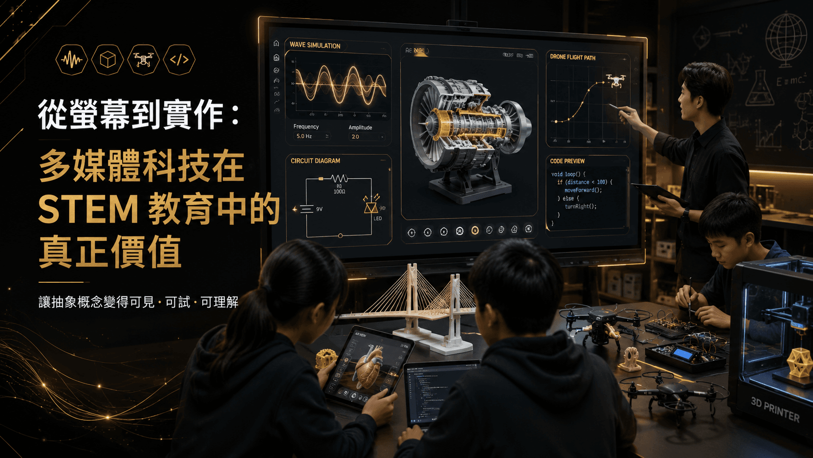 從螢幕到實作：多媒體科技在 STEM 教育中的真正價值